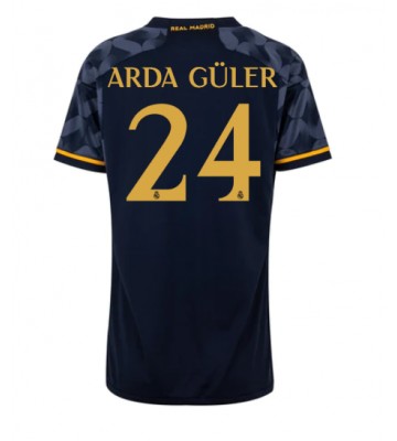 Real Madrid Arda Guler #24 Vieraspaita Naisten 2023-24 Lyhyet Hihat